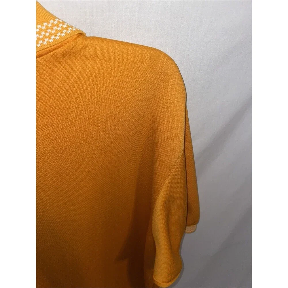 Adidas Men’s Tennessee Polo Shirt Size XL Orange Athleisure Gameday Comfort